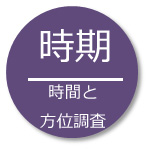 時期と方位の調査