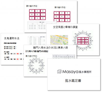風水の鑑定書