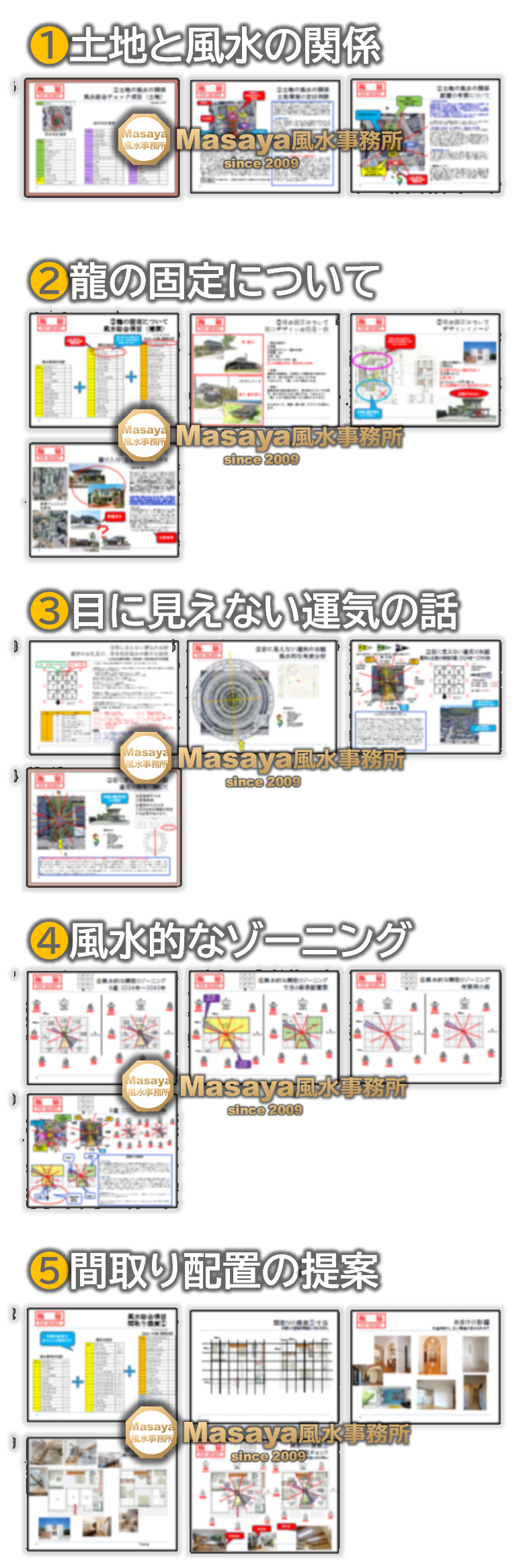 風水提案書のイメージ