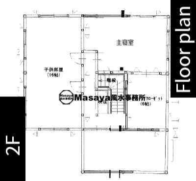 風水で良くない間取りの実例2F