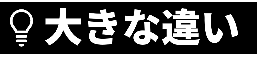 大きな違い