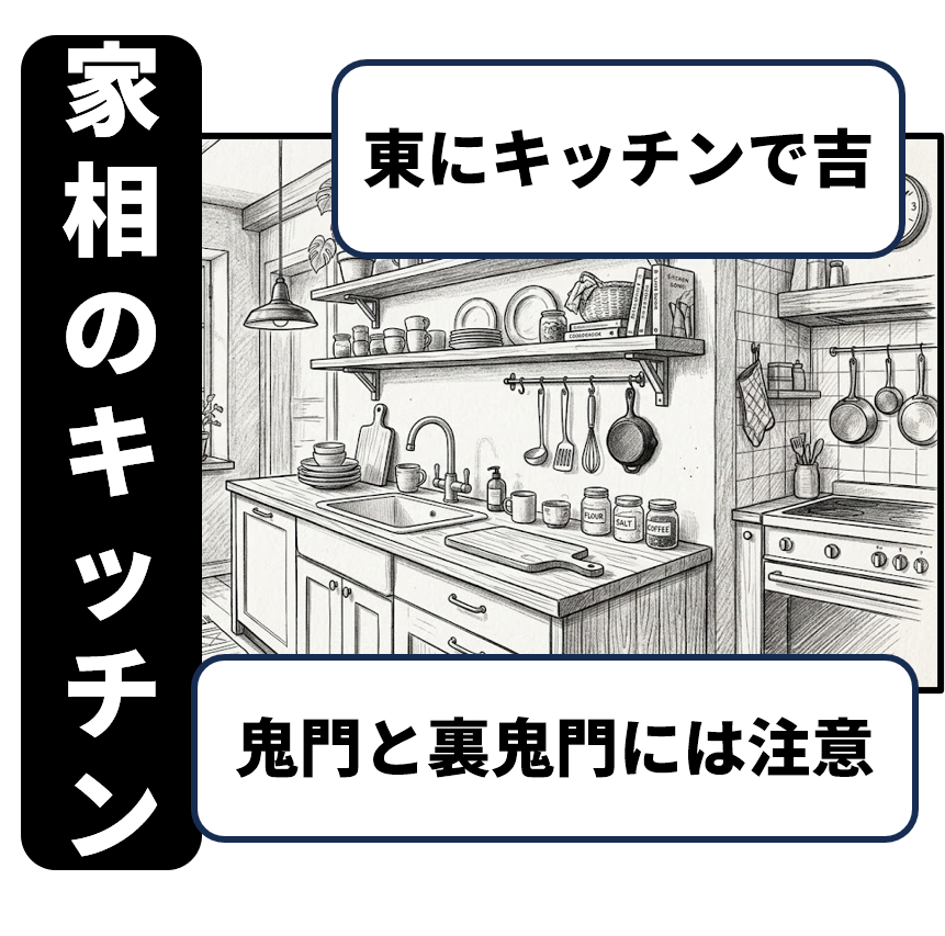 キッチン配置の注意点