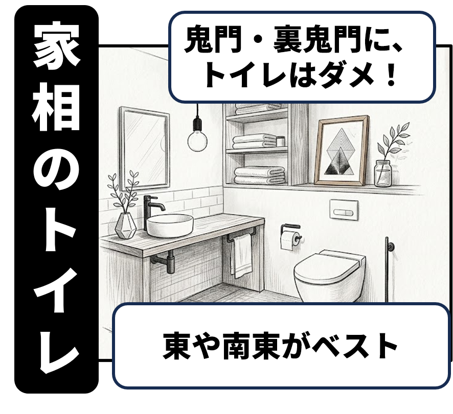 トイレと吉方位の関係