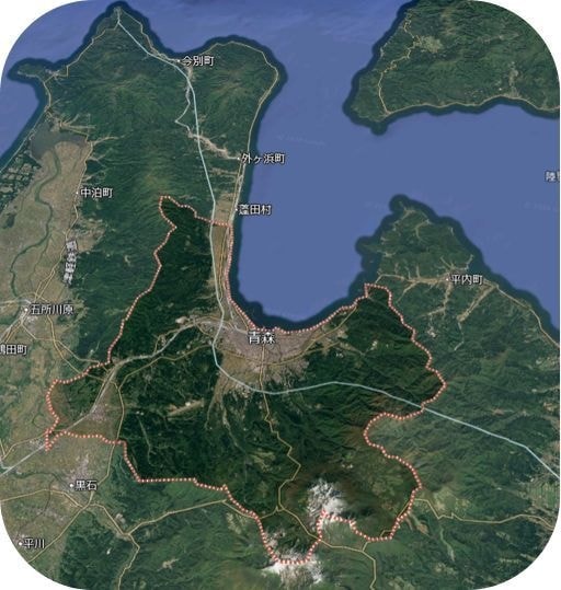 青森市の地図