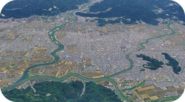 福井市の地図写真