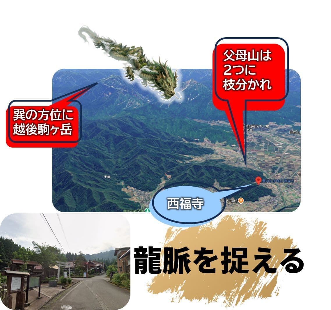 龍脈を捉えたイメージ