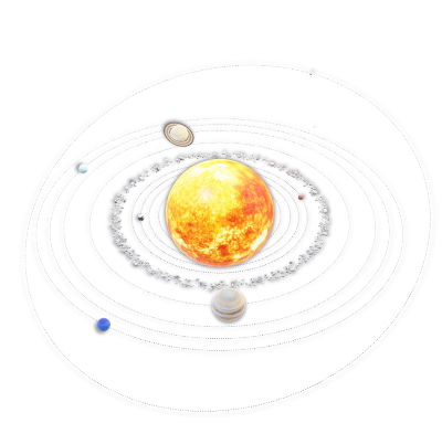 太陽系のイメージ