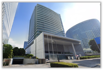日産本社ビルの風水運気の入口
